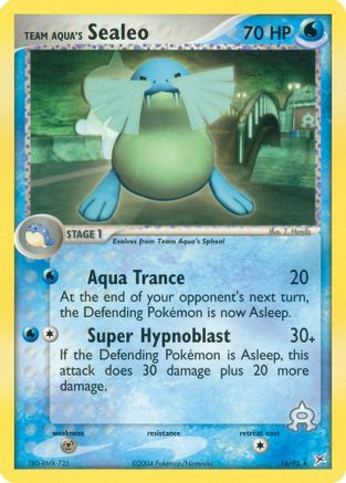 Team Aqua's Sealeo - 16/95/95  - Rare