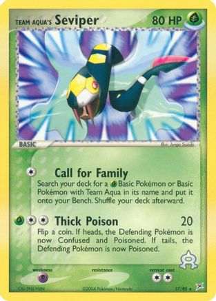 Team Aqua's Seviper  - Rare