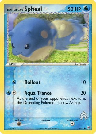 Team Aqua's Spheal - 57/95/95  - Common