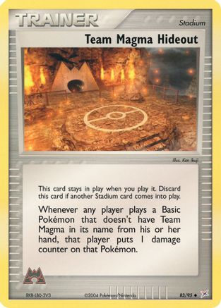Cachette de la Team Magma (83/95) [EX : Team Magma contre Team Aqua] 