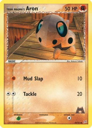 Team Magma's Aron 058/95  - Common