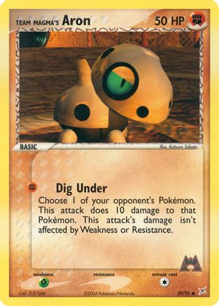Aron de la Team Magma (59/95) [EX : Team Magma contre Team Aqua] 