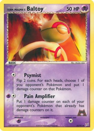 Team Magma's Baltoy - 32/95/95  - Uncommon