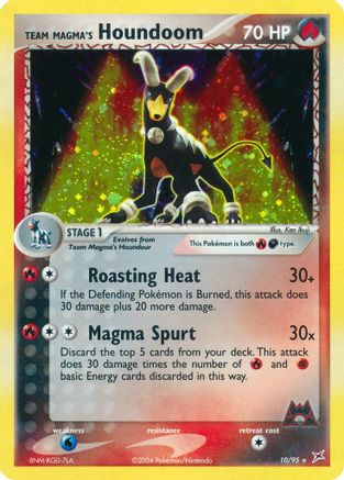 Team Magma's Houndoom - 10/95/95  - Holofoil - Holo Rare