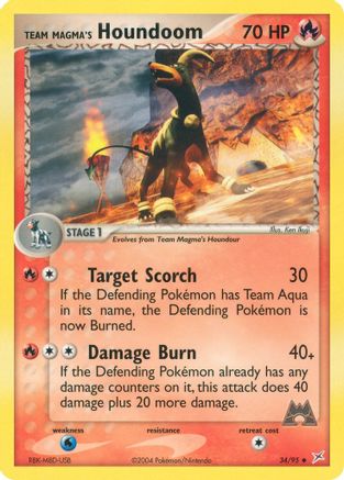 Team Magma's Houndoom 034/95  - Uncommon