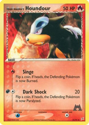 Team Magma's Houndour - 35/95/95  - Uncommon