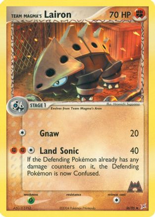 Team Magma's Lairon - 36/95/95  - Uncommon