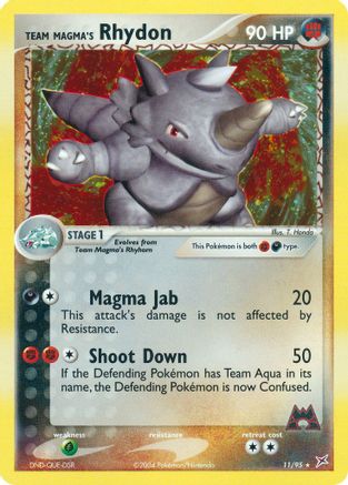 Team Magma's Rhydon - 11/95/95  - Holofoil - Holo Rare