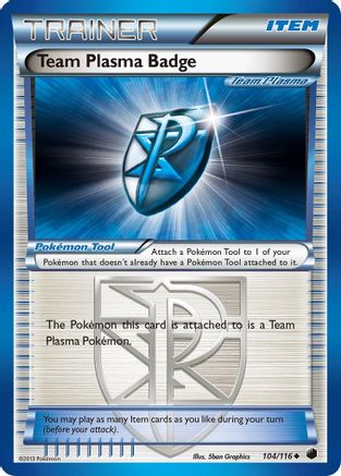 Team Plasma Badge (Team Plasma) 104  - Uncommon