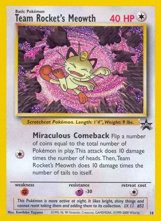 Team Rocket's Meowth 018  - Promo
