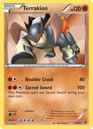 Terrakion  - Holofoil - Holo Rare