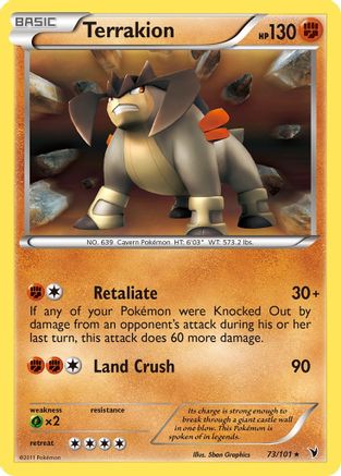 Terrakion  - Holofoil - Holo Rare
