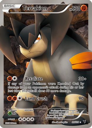 Terrakion (99 Full Art)  - Holofoil - Ultra Rare