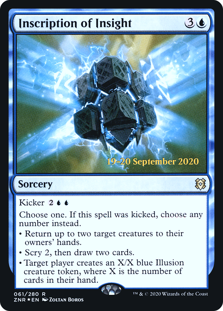 Inscription d'Insight [Promotions avant-première de Zendikar Rising] 