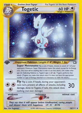 Togetic 016  - 1st Edition Holofoil - Holo Rare