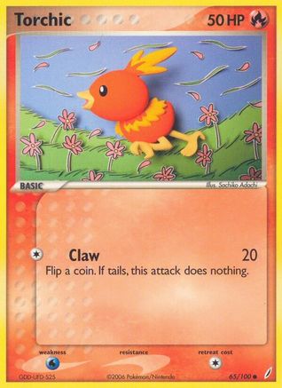 Torchic 065/100  - Reverse Holofoil - Common
