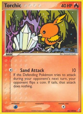 Torchic (66/100) [EX : Gardiens de cristal] 