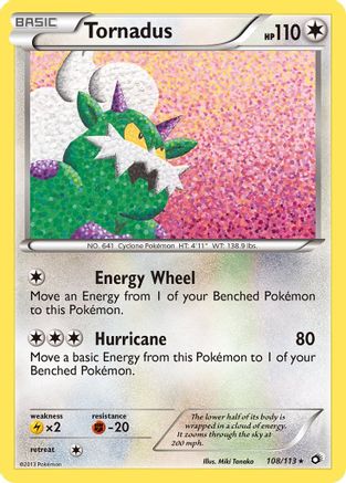 Tornadus 108  - Holofoil - Holo Rare
