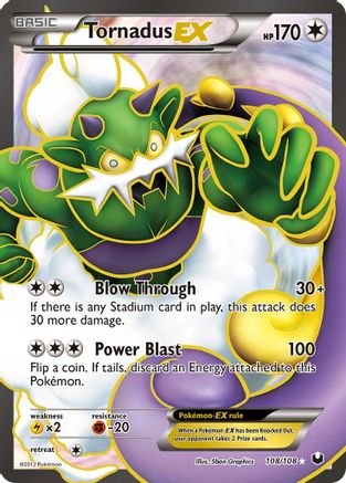 Tornadus EX (108 Full Art)  - Holofoil - Ultra Rare