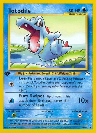 Totodile (81/111) [Neo Genesis 1ère édition] 