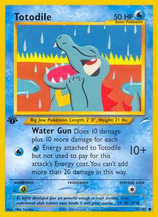 Totodile 085  - 1st Edition - Common