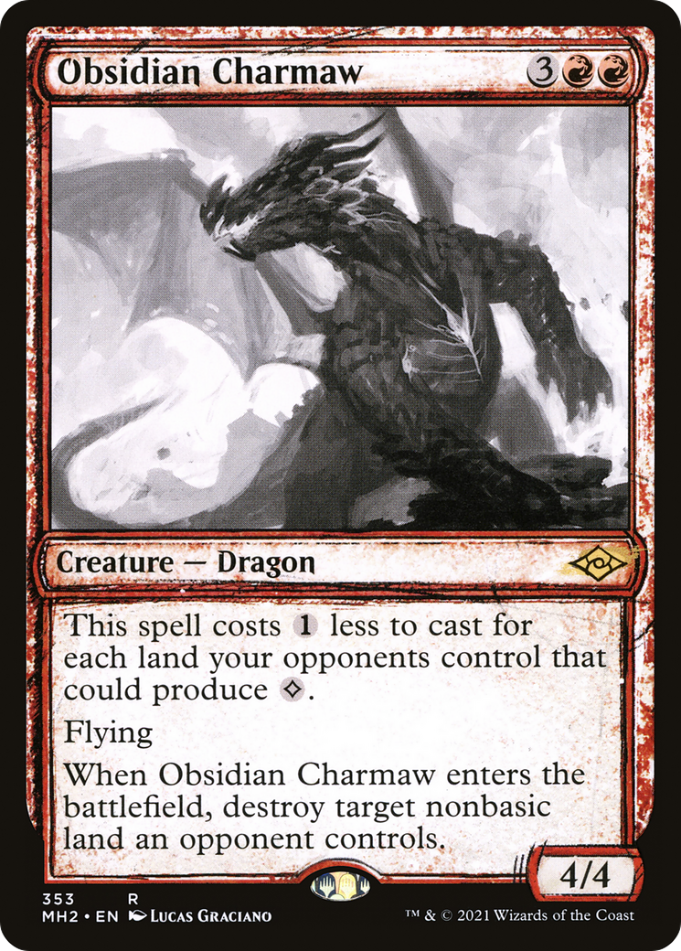 Charmaw d'obsidienne (croquis) [Modern Horizons 2] 