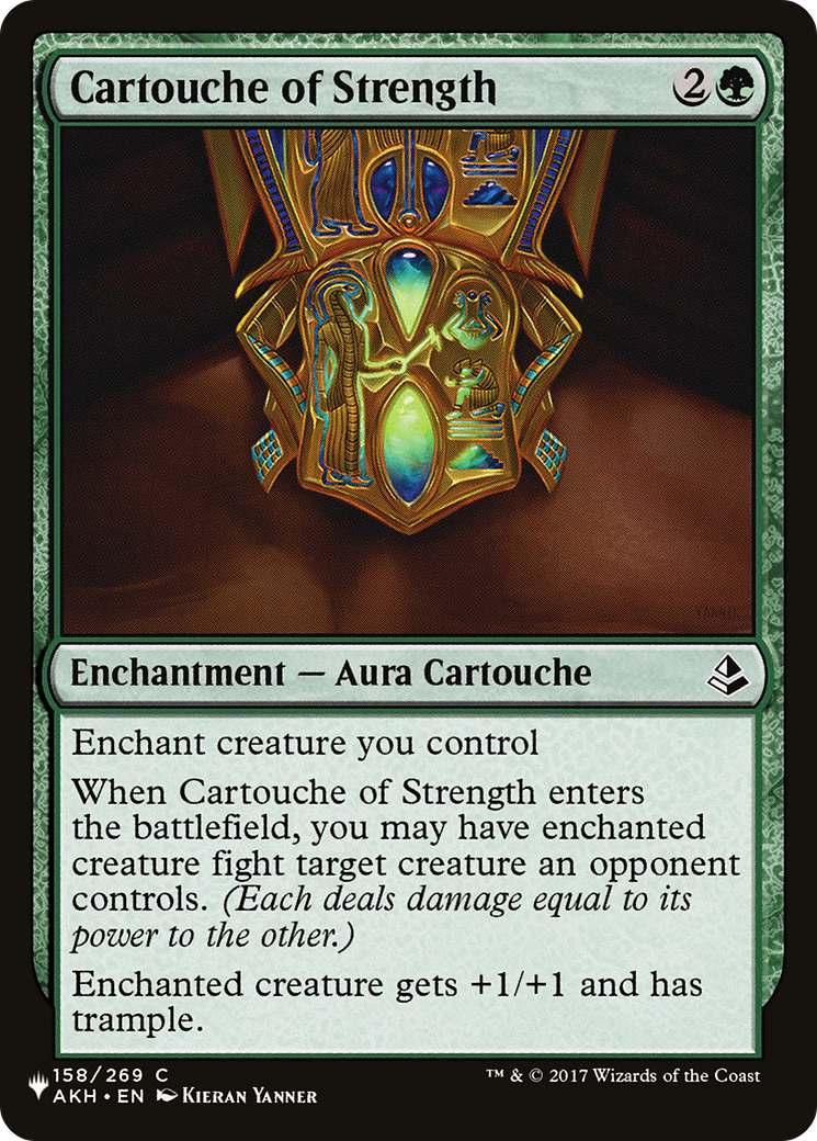 Cartouche of Strength (LIST-AKH-158) - The List
