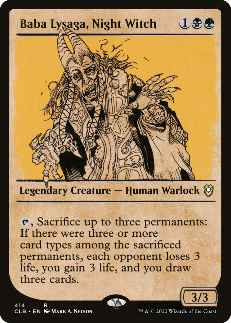 Baba Lysaga, sorcière de la nuit (vitrine) [Commander Legends : Battle for Baldur's Gate] 