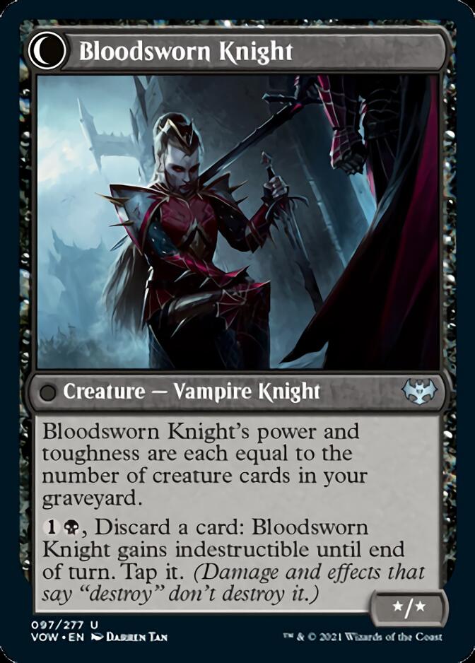 Écuyer juré de sang // Chevalier juré de sang [Innistrad : Vœu Pourpre] 