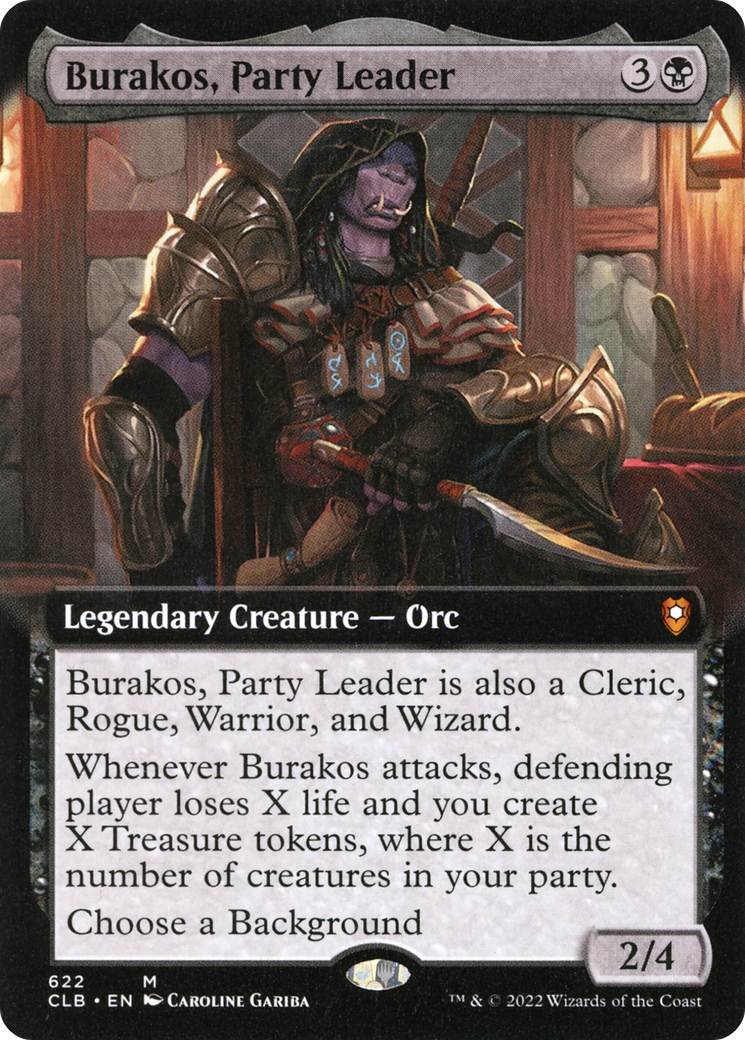 Burakos, chef du groupe (illustration étendue) [Commander Legends : Battle for Baldur's Gate] 