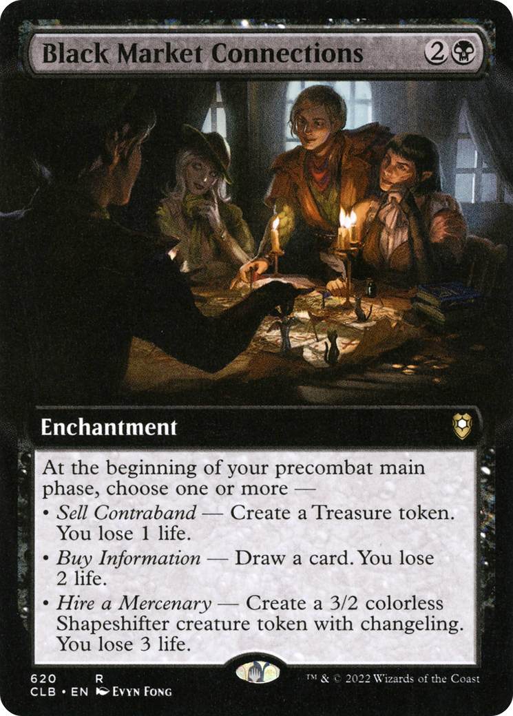 Connexions du marché noir (illustration étendue) [Commander Legends : Battle for Baldur's Gate] 