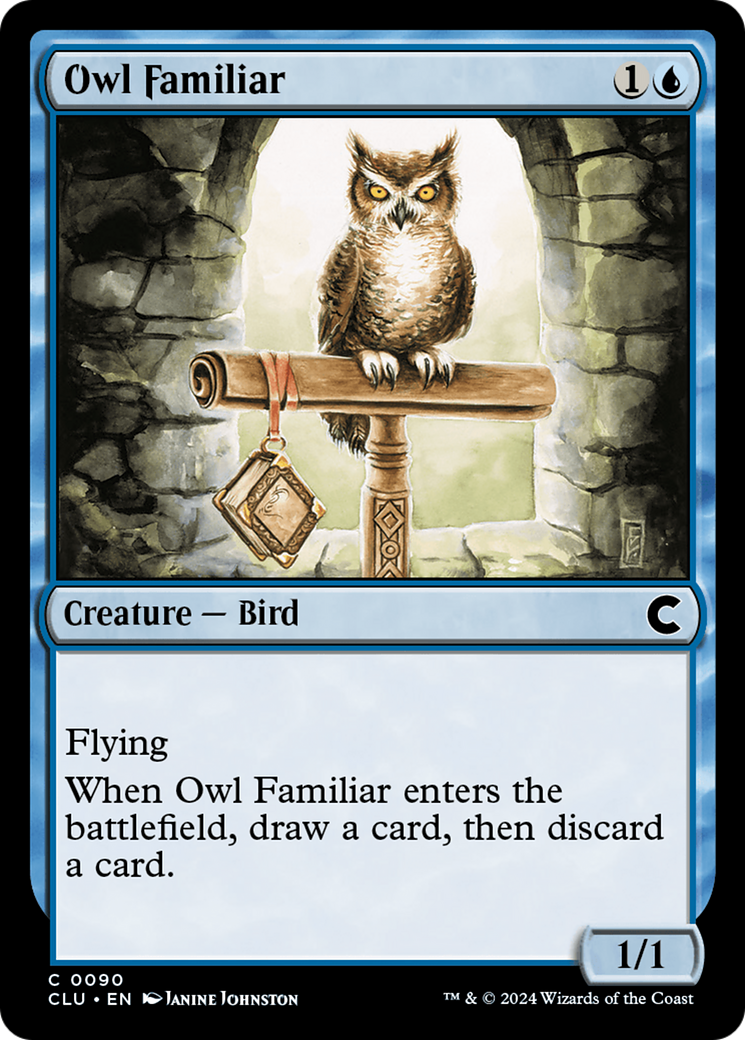 Chouette Familier [Ravnica: Clue Edition] 