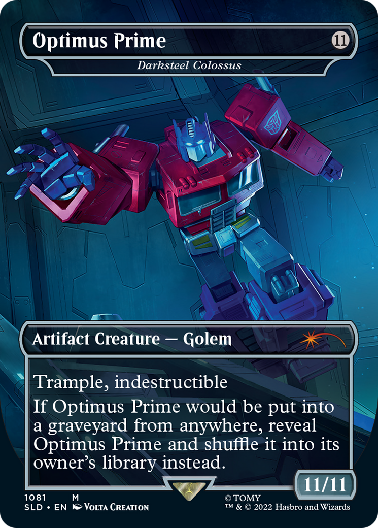 Darksteel Colossus - Optimus Prime (sans bordure) [Secret Lair Drop Series] 