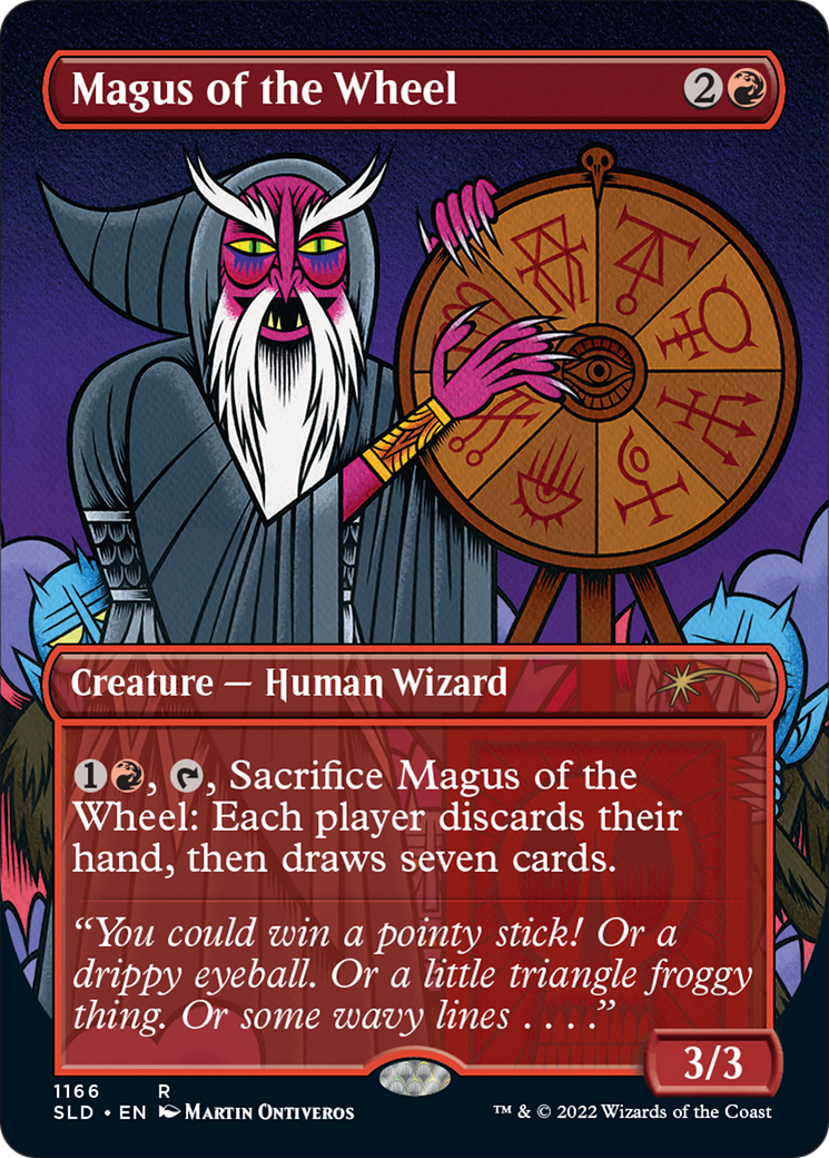 Mage de la roue (sans bordure) [Série Secret Lair Drop] 