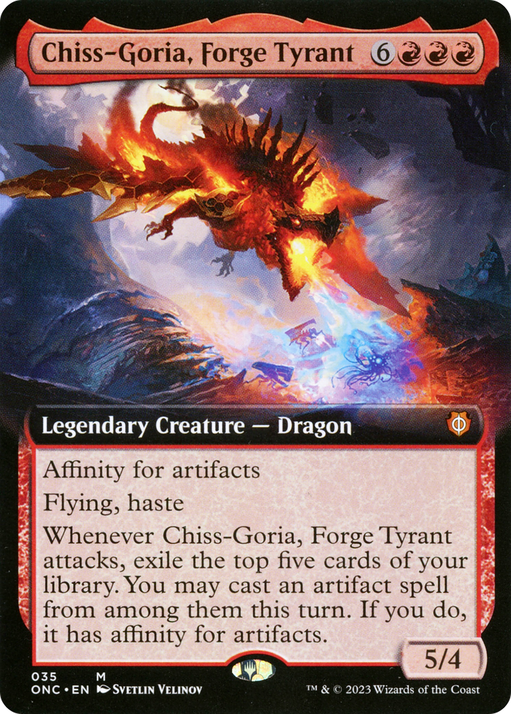 Chiss-Goria, Forge Tyrant (Extended Art) [Phyrexia : All Will Be One Commander] 
