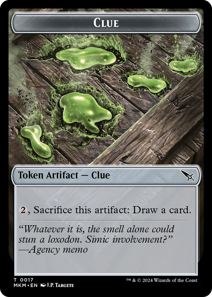 Indice (0017) // Un jeton double face 0044 [Meurtres à Karlov Manor Tokens] 