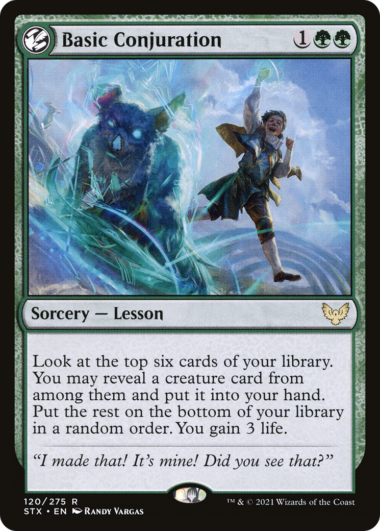 Basic Conjuration (STX-120) - Strixhaven: School of Mages: (lesson)