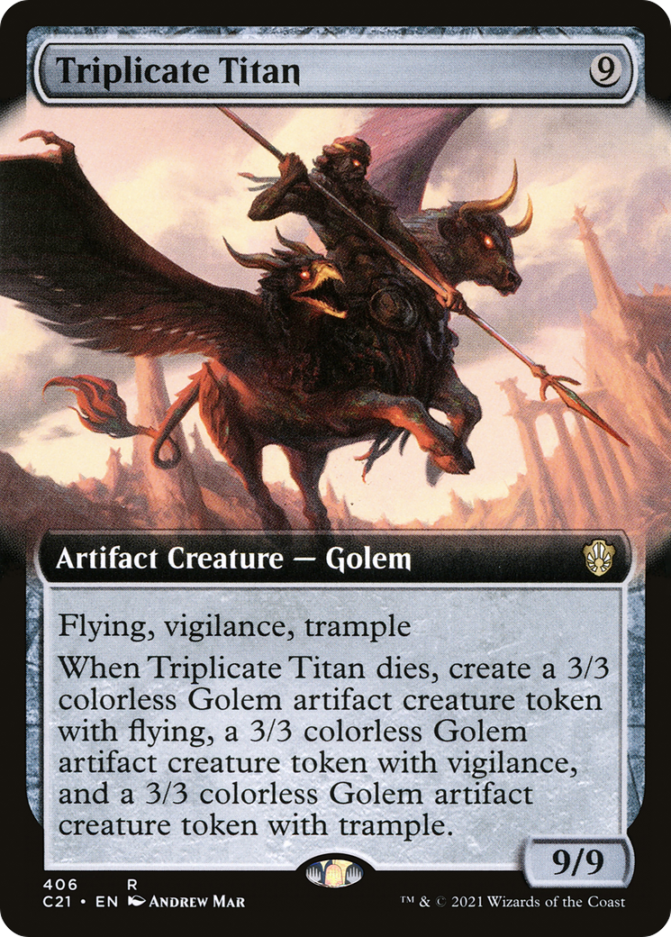 Titan en triple exemplaire (art étendu) [Commandant 2021] 