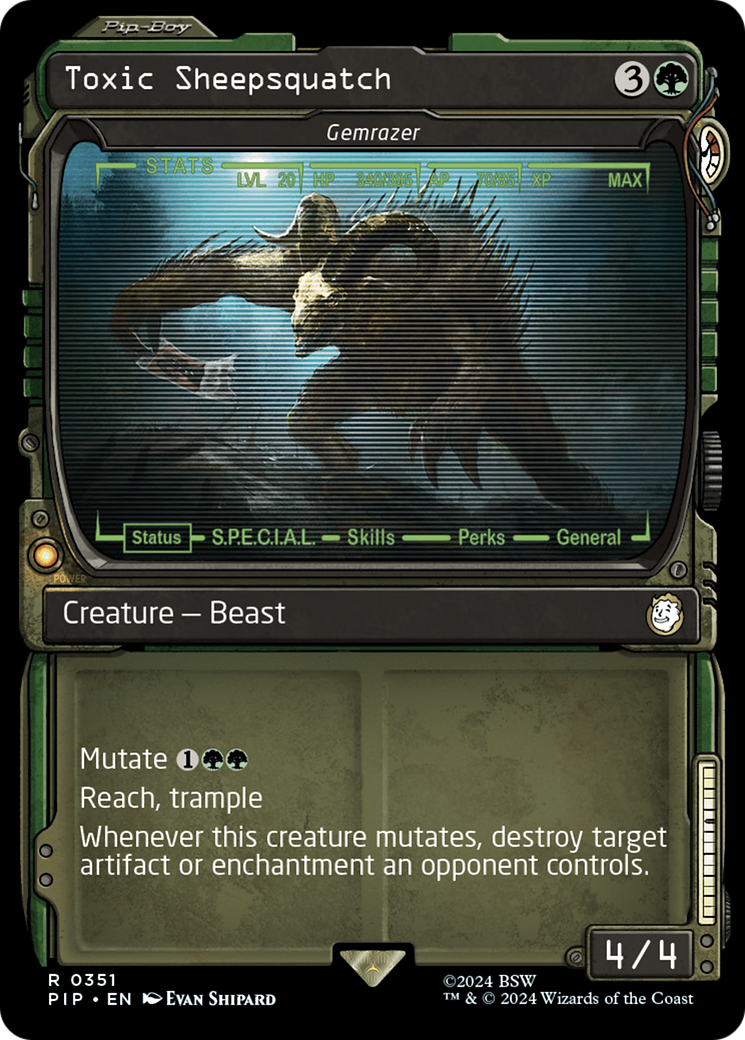 Toxic Sheepsquatch - Gemrazer (Vitrine) [Fallout] 