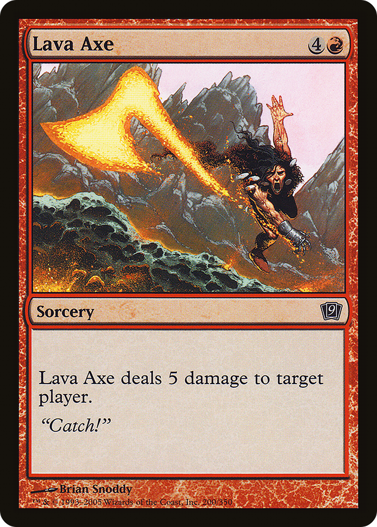 Lava Axe (9ED-200★) - 9th Edition Foil
