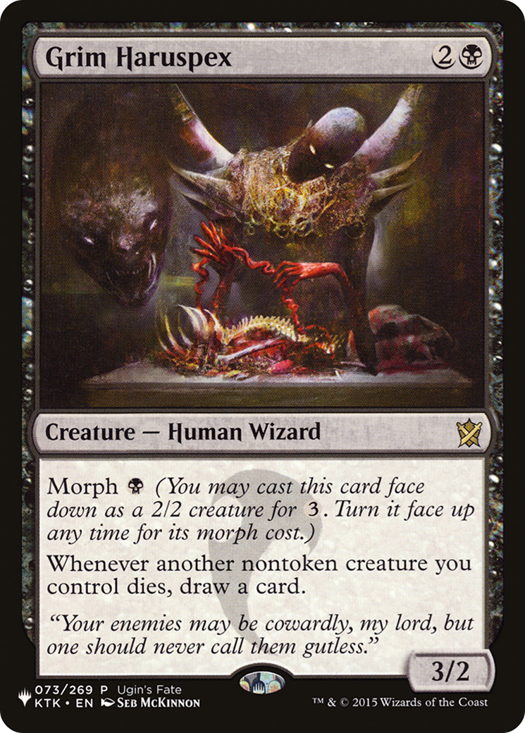Grim Haruspice [La liste] 