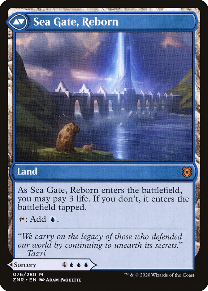 Restauration de la porte des mers // La porte des mers renaît [Zendikar Rising] 