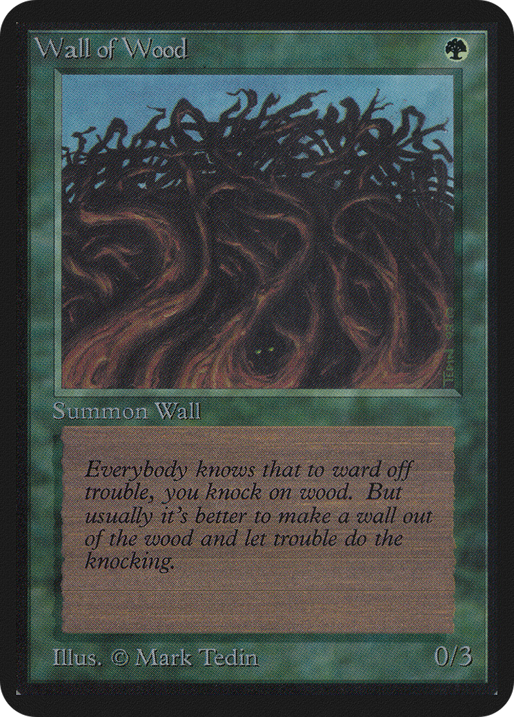 Wall of Wood (LEA-) - Limited Edition Alpha