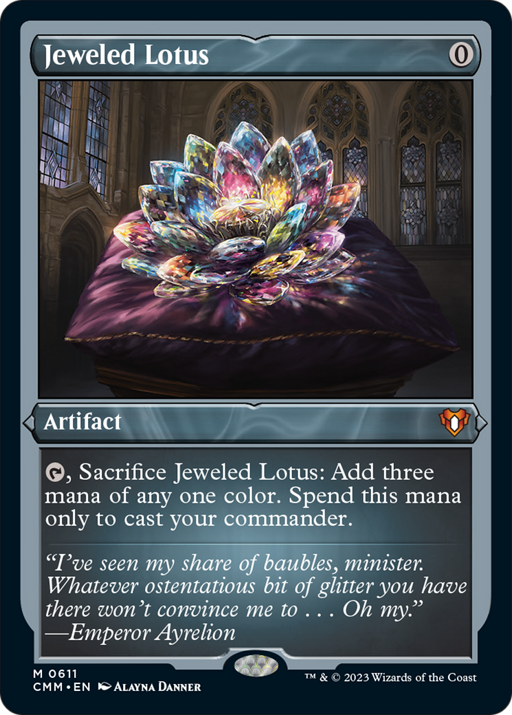 Lotus bijouté (feuille gravée) [Commander Masters] 