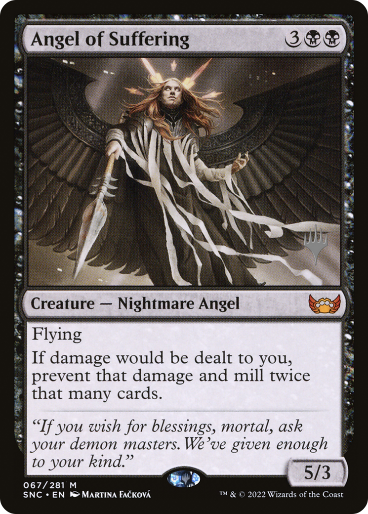Ange de la Souffrance (Pack Promo) [Streets of New Capenna Promos] 