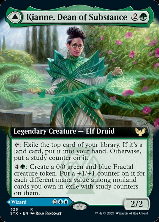 Kianne, Dean of Substance (Extended Art) (STX-326) - Strixhaven: School of Mages: (Extended Art)
