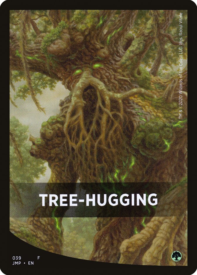 Carte thématique qui étreint les arbres [Cartes avant Jumpstart] 