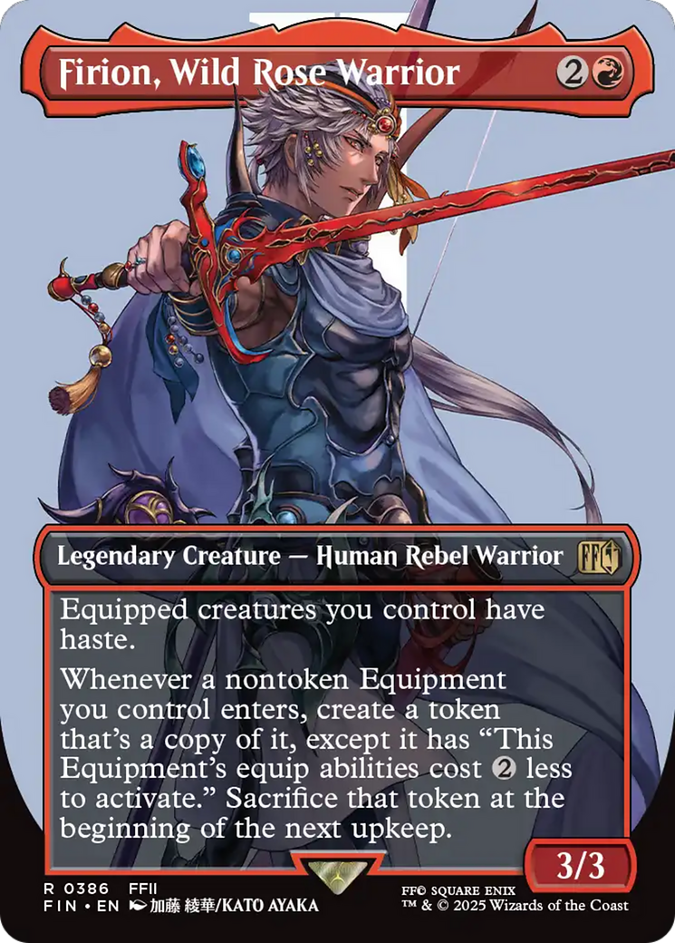 Firion, Wild Rose Warrior (Borderless) (FIN-386) - FINAL FANTASY (Borderless)