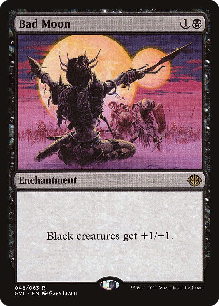 Bad Moon (DD3-048) - Duel Decks Anthology: Garruk vs. Liliana