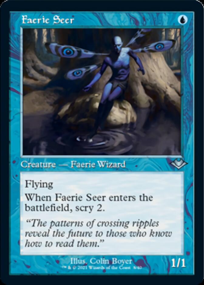Faerie Seer (Retro Foil Etched) [Horizons modernes] 